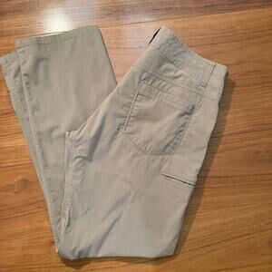 Kuhl Slax Men’s Size 35 x 32 Tan Pants Chino Outdoor Hiking Lightweight Stretch